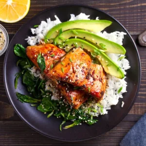 Cá Hồi Sốt Teriyaki