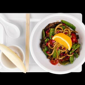 P7. Udon Poke Bowl S Kuracím Mäsom