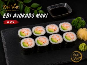 Ebi Avokado Maki  (Krevety S Avokádom)