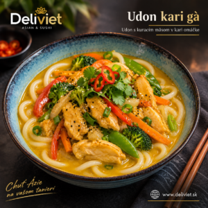 Udon kari s Kurací mäsom